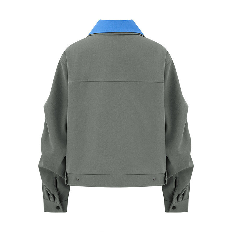 UNIKCOSA UrbanSoul Two Piece Color Block Lapel Jacket 🌆