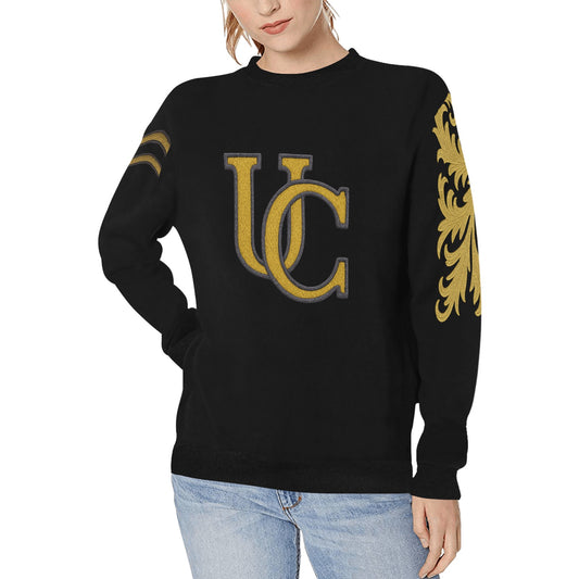 UNIKCOSA Velora Rib Cuff Crewneck Sweatshirt Over Print π«
