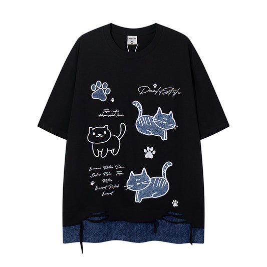 UNIKCOSA Velora Vintage Cotton Short Sleeve Tee Unisex 💫