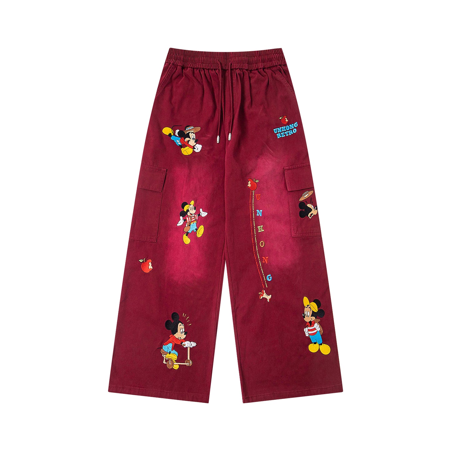 UNIKCOSA Velora Cartoon Drawstring Wide Leg Pants 🌆