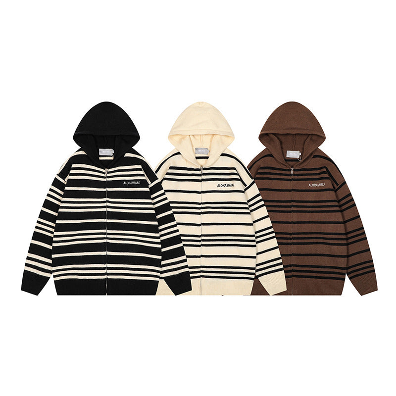 UNIKCOSA Velora Embroidered Hooded Cardigan Loose Fit 💫