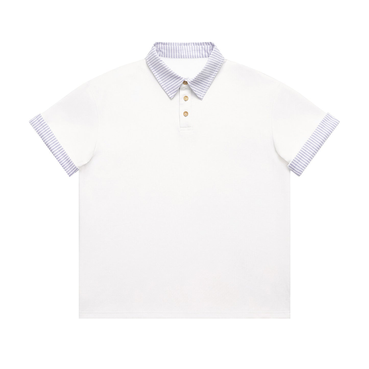 UNIKCOSA Velora Color Block Polo Shirt With Fake Collar 💫