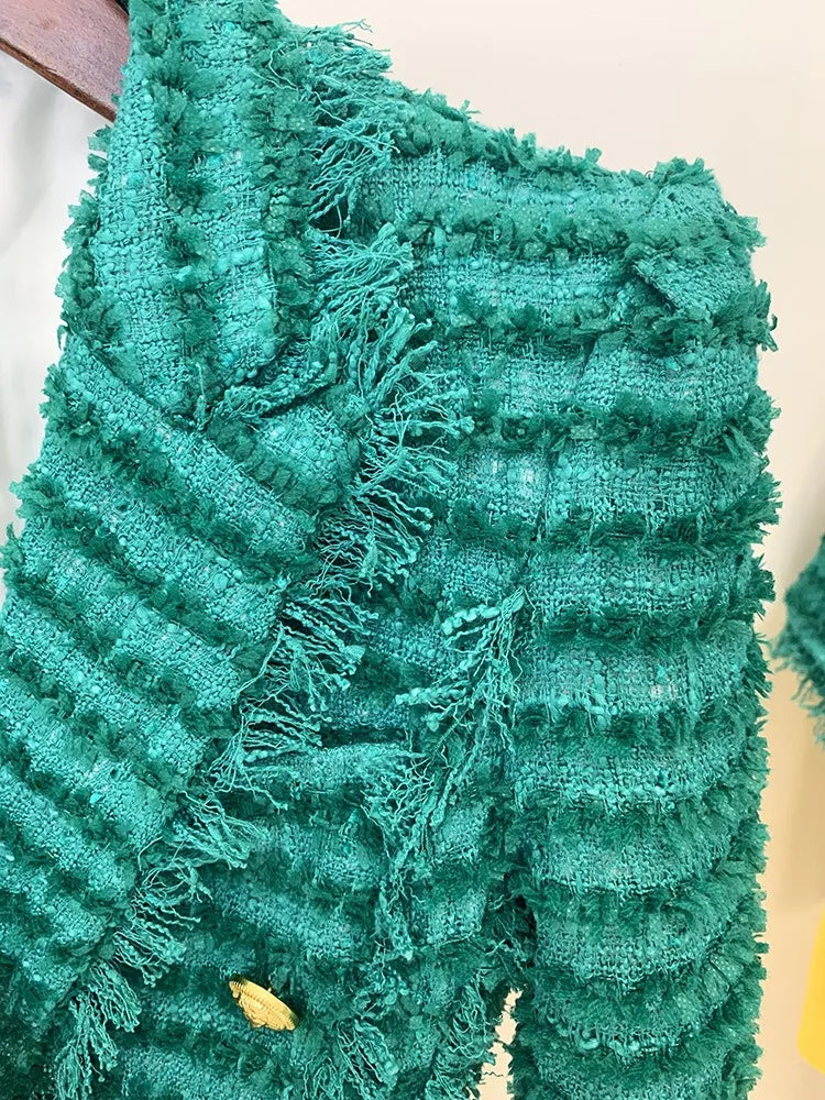 UNIKCOSA LuxeEase LuxeTweed Blazer Women Streetwear 💫