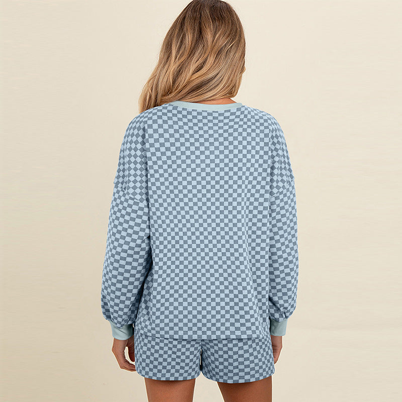 UNIKCOSA Velora Casual Plaid Printed Two-Piece Set 💫