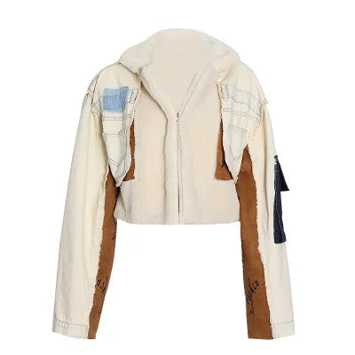 UNIKCOSA Velora Denim Jacket SuedeFleece PlushLined 🔥