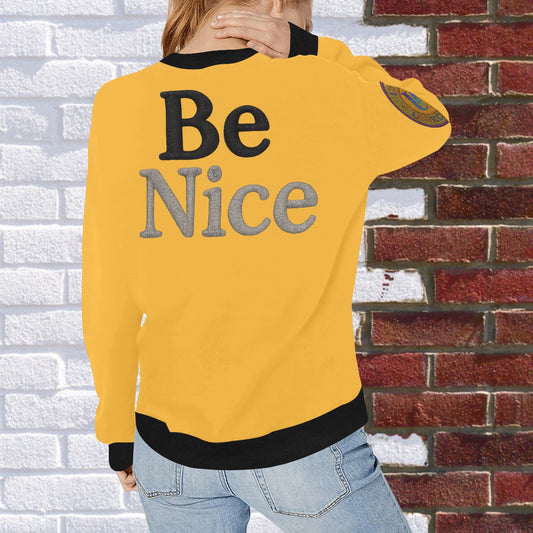 UNIKCOSA Velora Rib Cuff Crewneck Sweatshirt Graphic ๐ซ