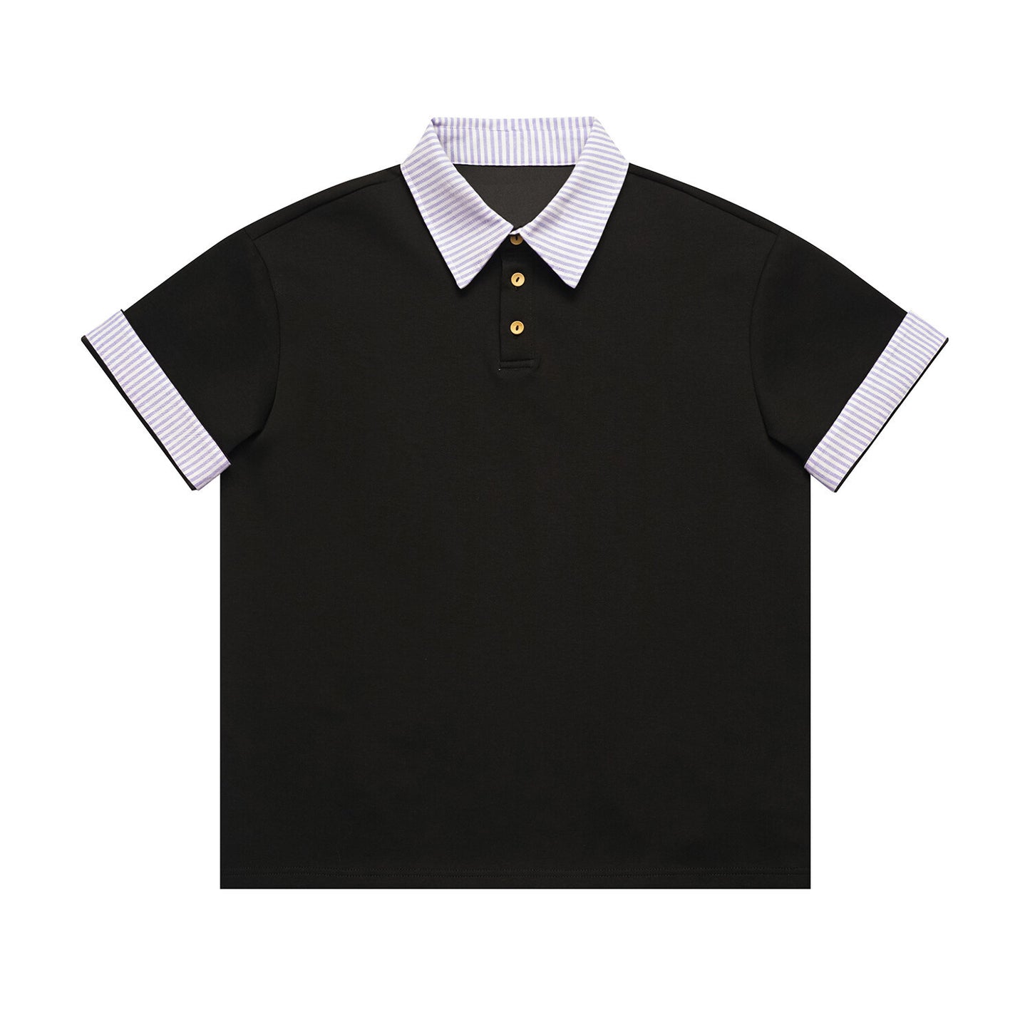 UNIKCOSA Velora Color Block Polo Shirt With Fake Collar 💫