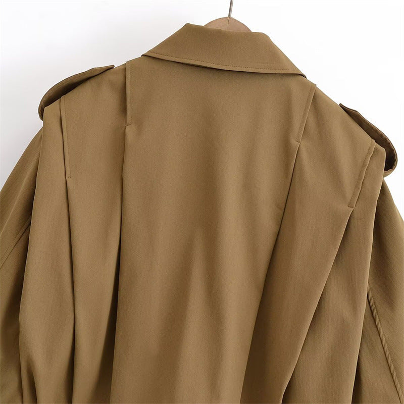 UNIKCOSA EuroChic Turn-Down Collar High-Neck Jacket for Women 🖤