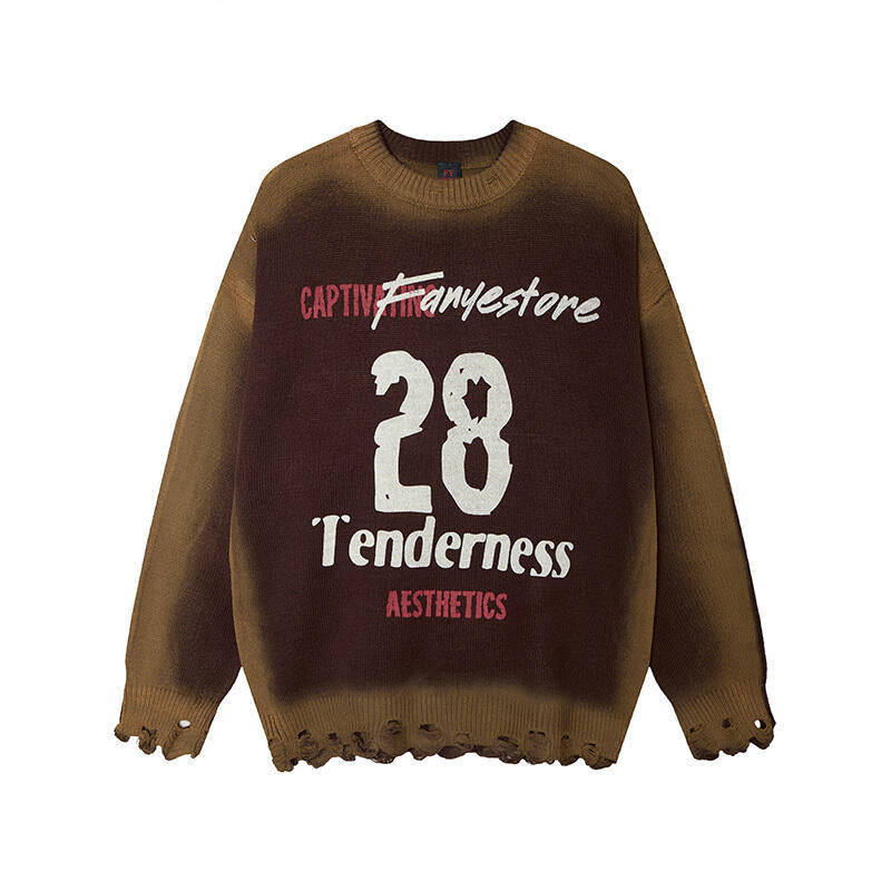 UNIKCOSA ArtCore Printed Loose Street Sweater π€