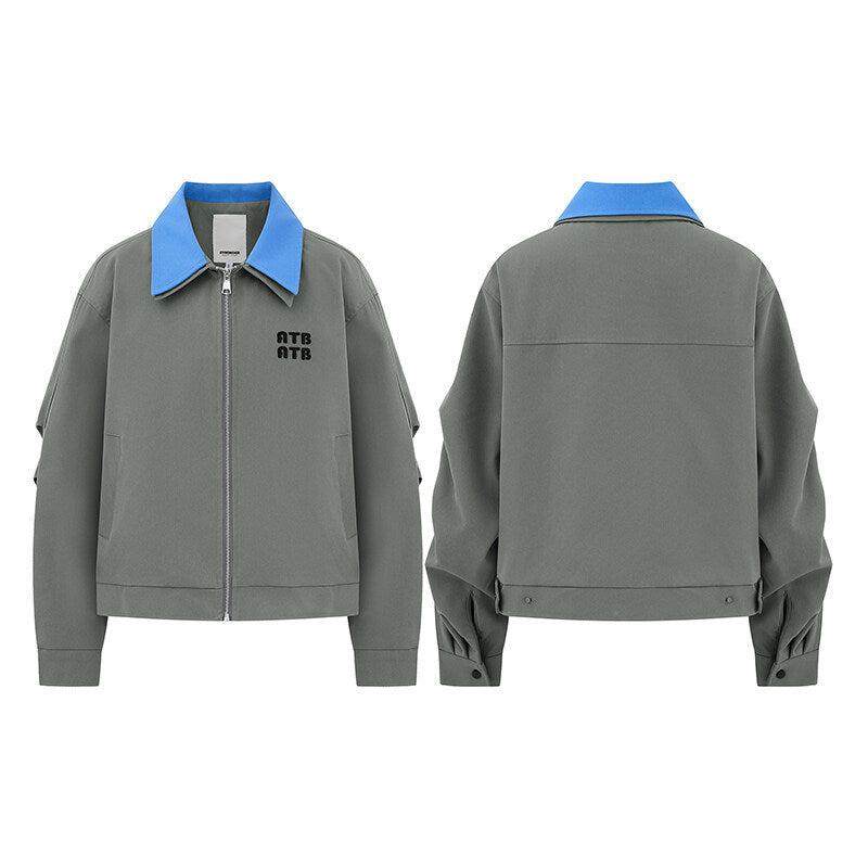 UNIKCOSA UrbanSoul Two Piece Color Block Lapel Jacket 🌆