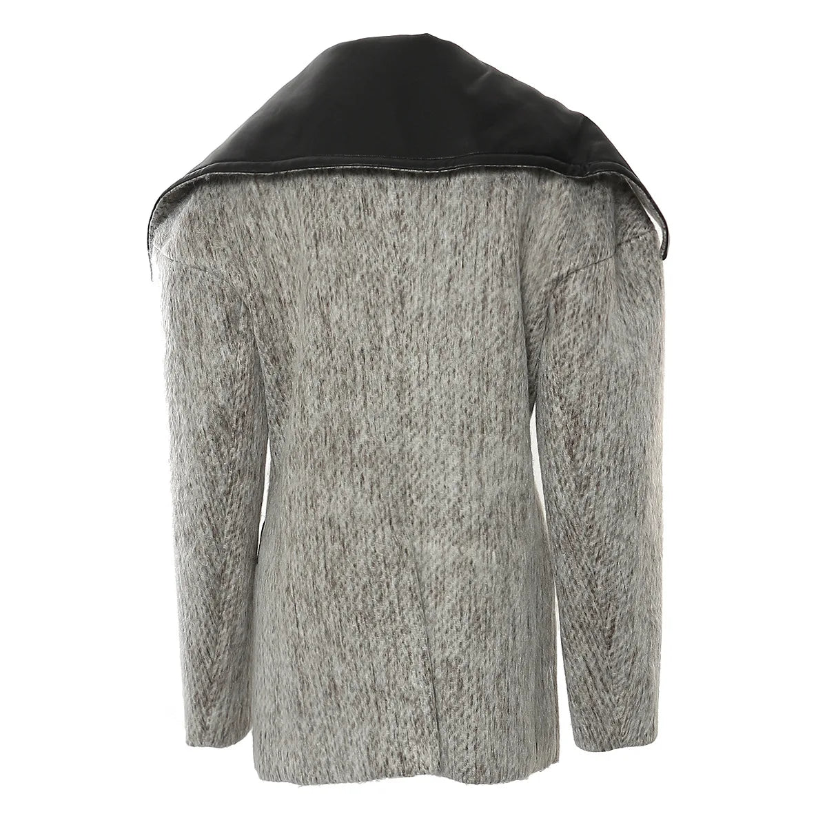 UNIKCOSA WoolMuse Colorblock Long Wool Coat for Women π€π€