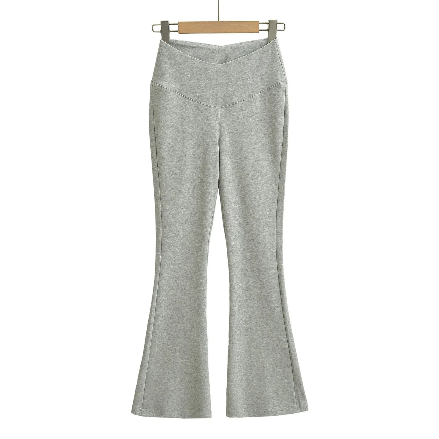 UNIKCOSA Velora V-Waist Design Flared Pants Cotton 💫