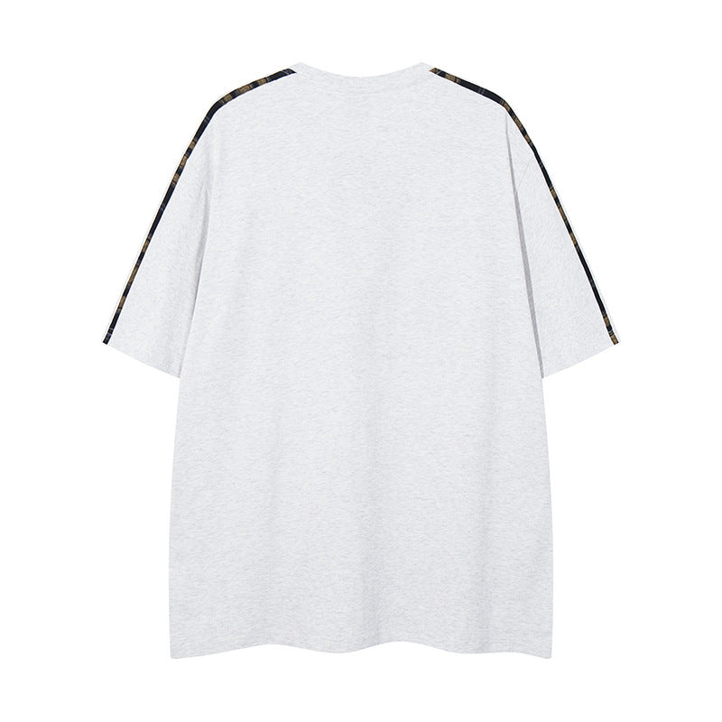 UNIKCOSA RetroMuse Retro Letter Embroidery Tee For Men 💫