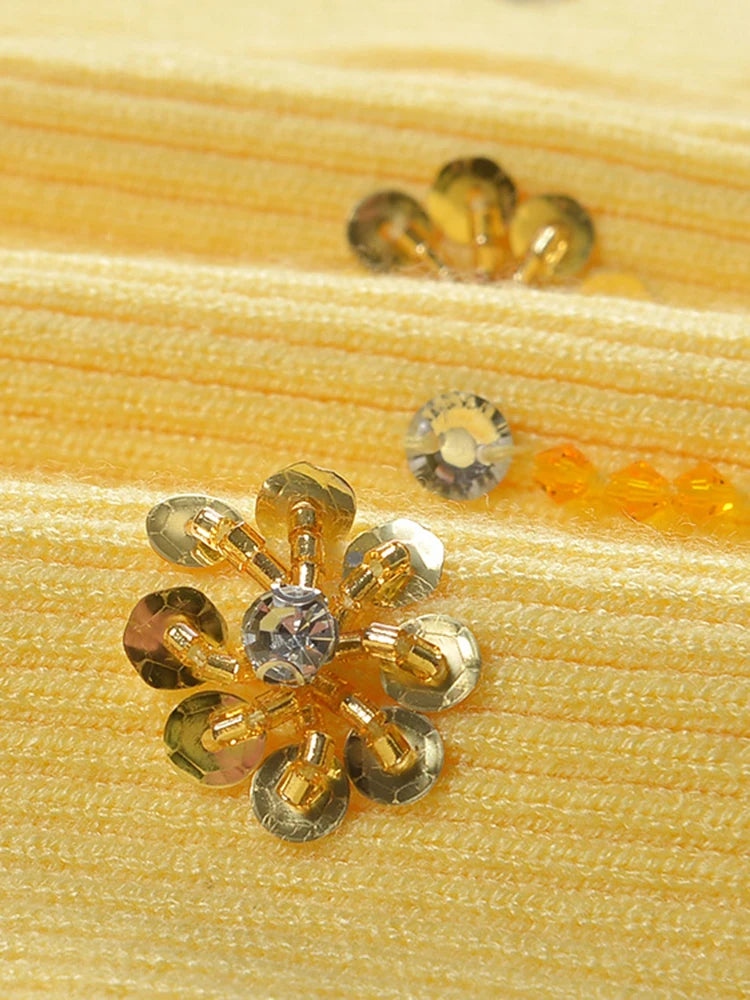 UNIKCOSA Velora V-Neck Knitted Cardigan And Camisole Set π«