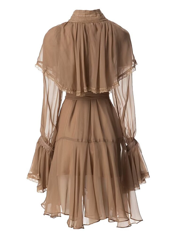 UNIKCOSA Velora Lace Up Mini Dress Chic Luxury Party π«