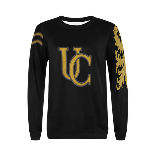 UNIKCOSA Velora Rib Cuff Crewneck Sweatshirt Over Print ๐ซ