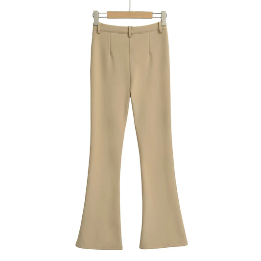 UNIKCOSA Velora Velvet Thickened Micro Flared Floor Pants 💫