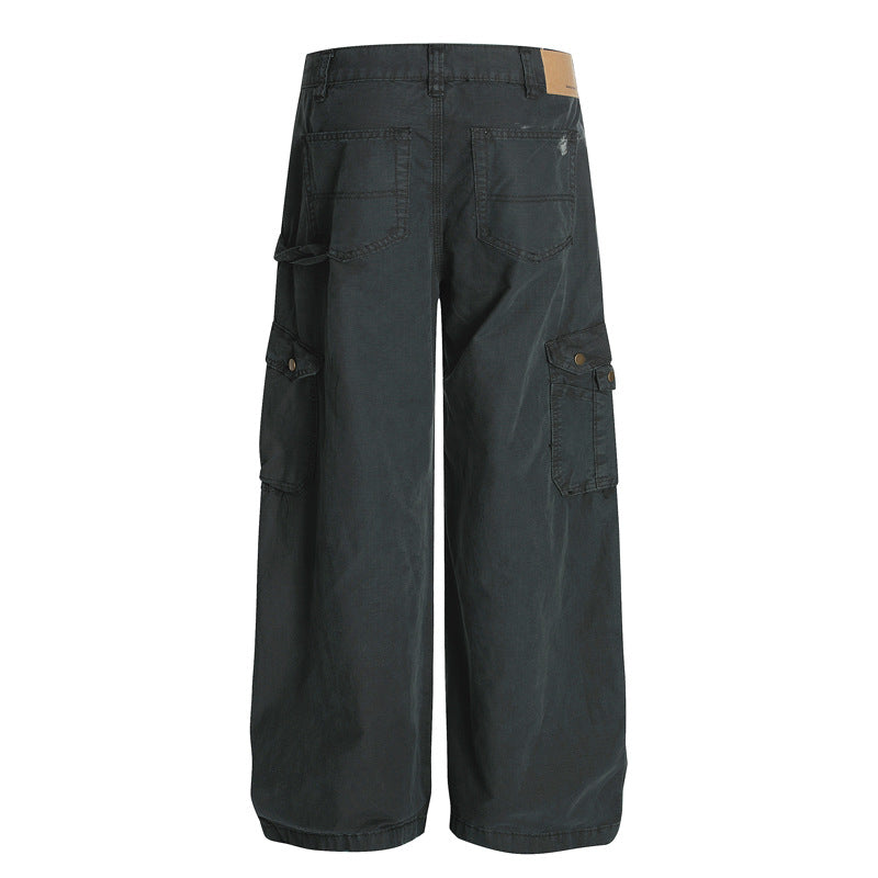 UNIKCOSA UrbanSoul Deconstructed Wide-Leg Denim Pants 💫