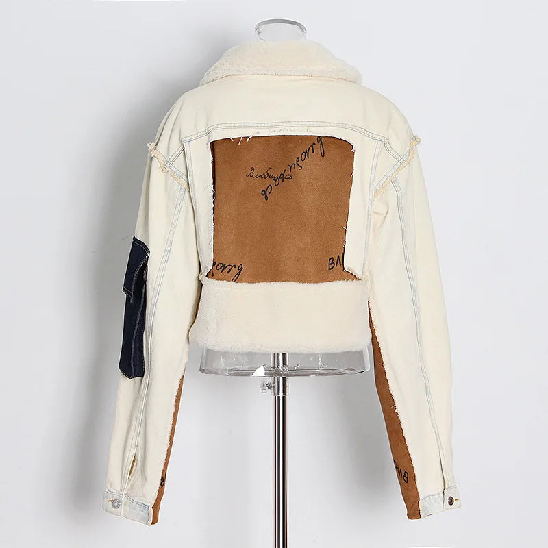 UNIKCOSA Velora Denim Jacket SuedeFleece PlushLined 🔥