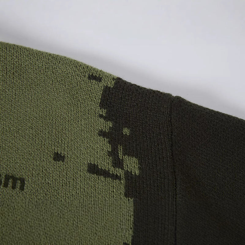 UNIKCOSA StreetVerse Patterned Loose Sweater πͺ©