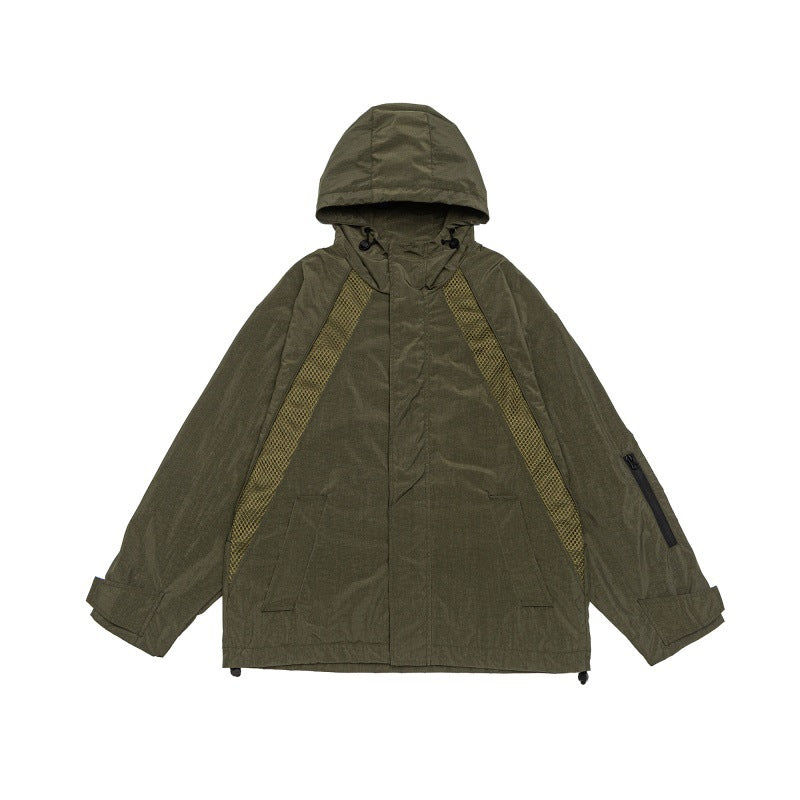 UNIKCOSA UrbanSoul Outdoor Hooded Mesh Design Jacket 💫