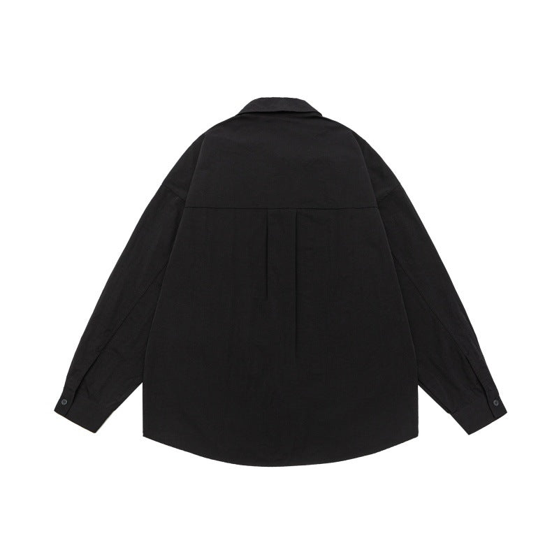 UNIKCOSA Velora Solid Color Large Pocket Embroidered Shirt💫