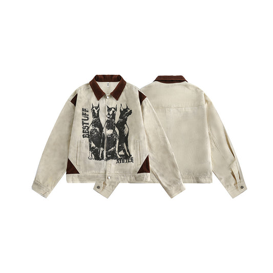 UNIKCOSA UrbanSoul Street Style Graffiti Patchwork Jacket π«