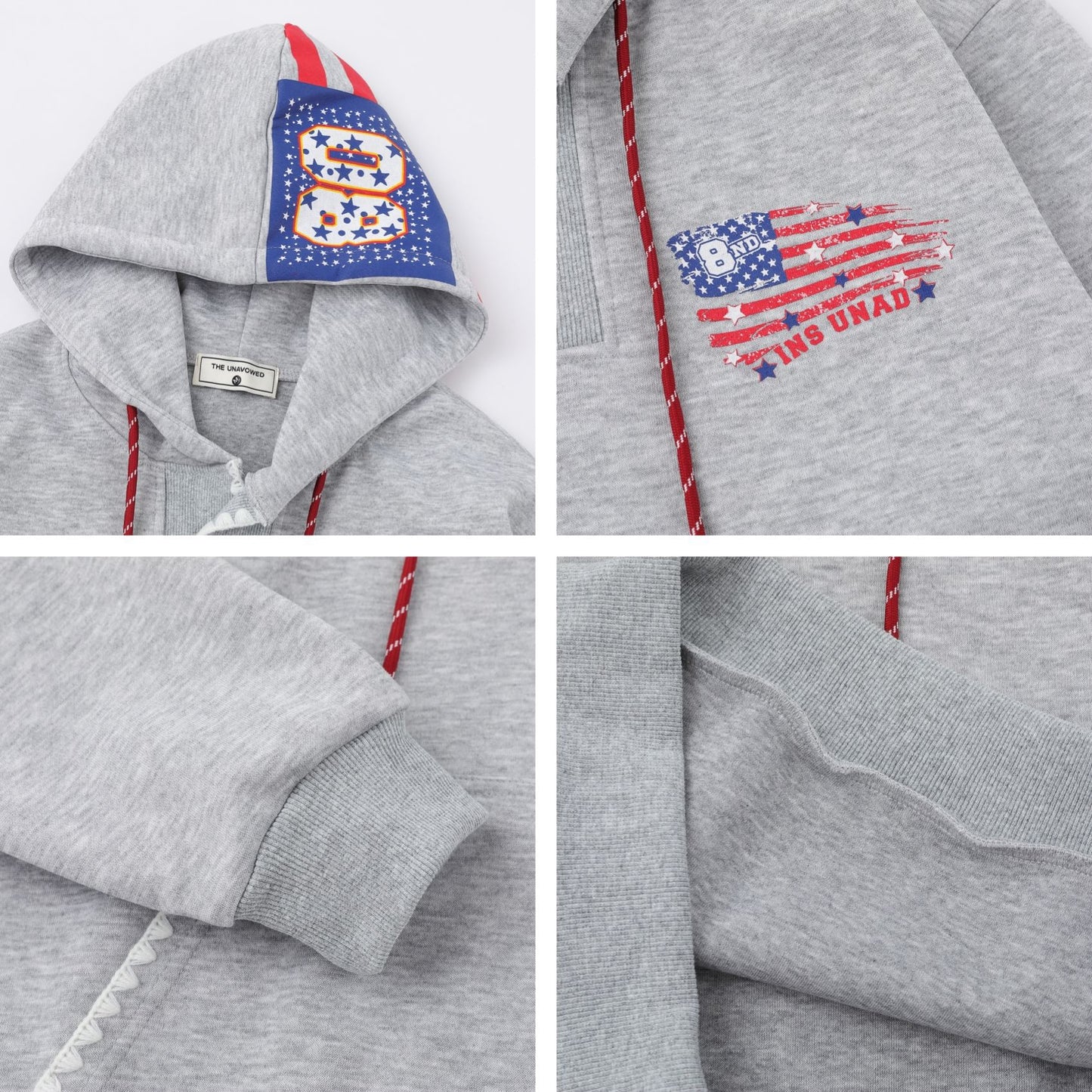 UNIKCOSA LuxeEase Letter Print Hooded Sweatshirt π«