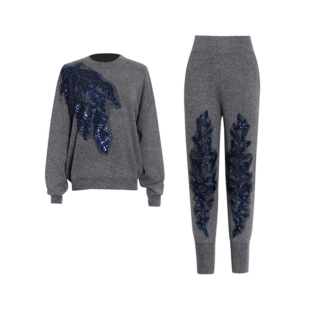 UNIKCOSA EaseThread Embroidered Lounge Set