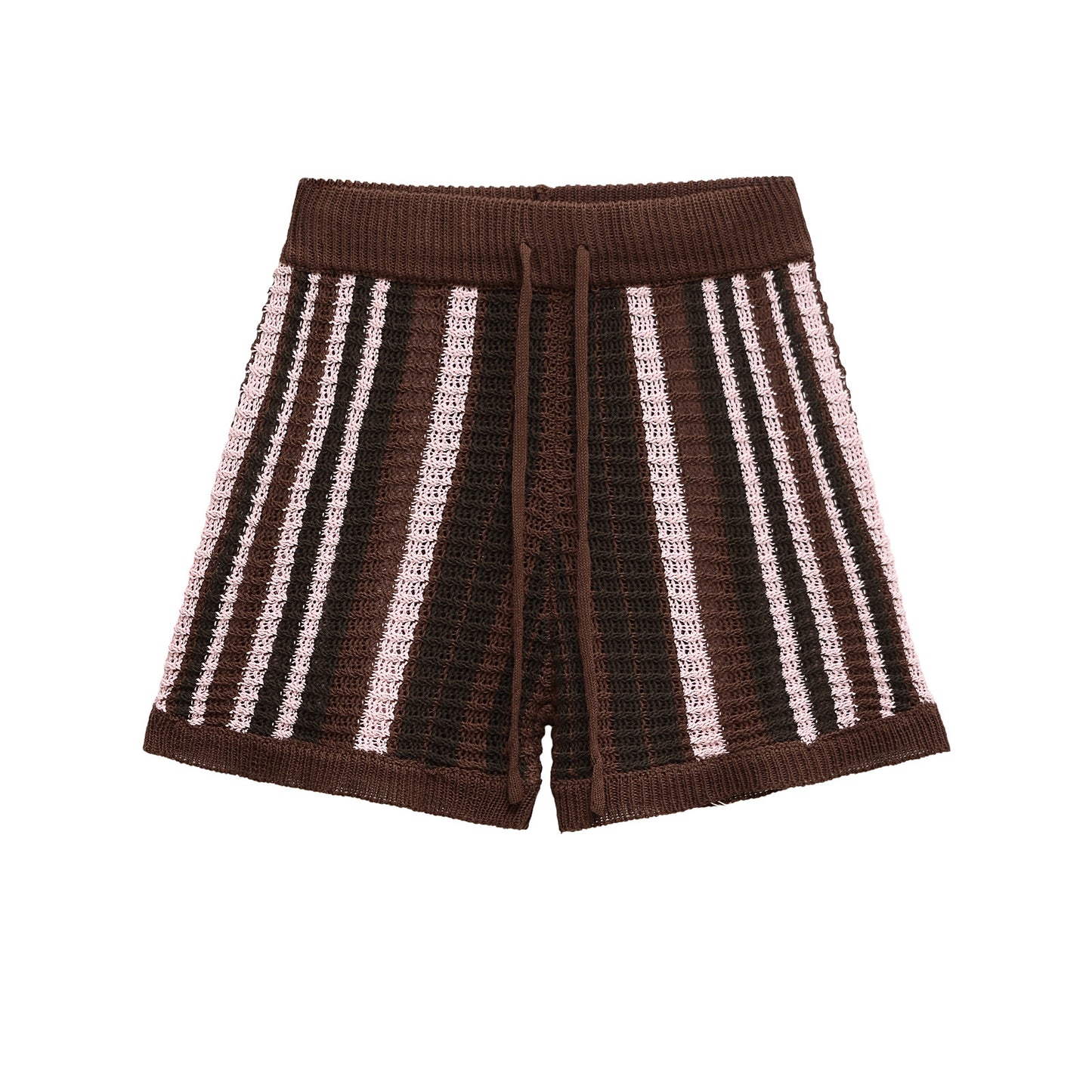 UNIKCOSA Velora Two-Piece Set Striped Knit Top Shorts π«
