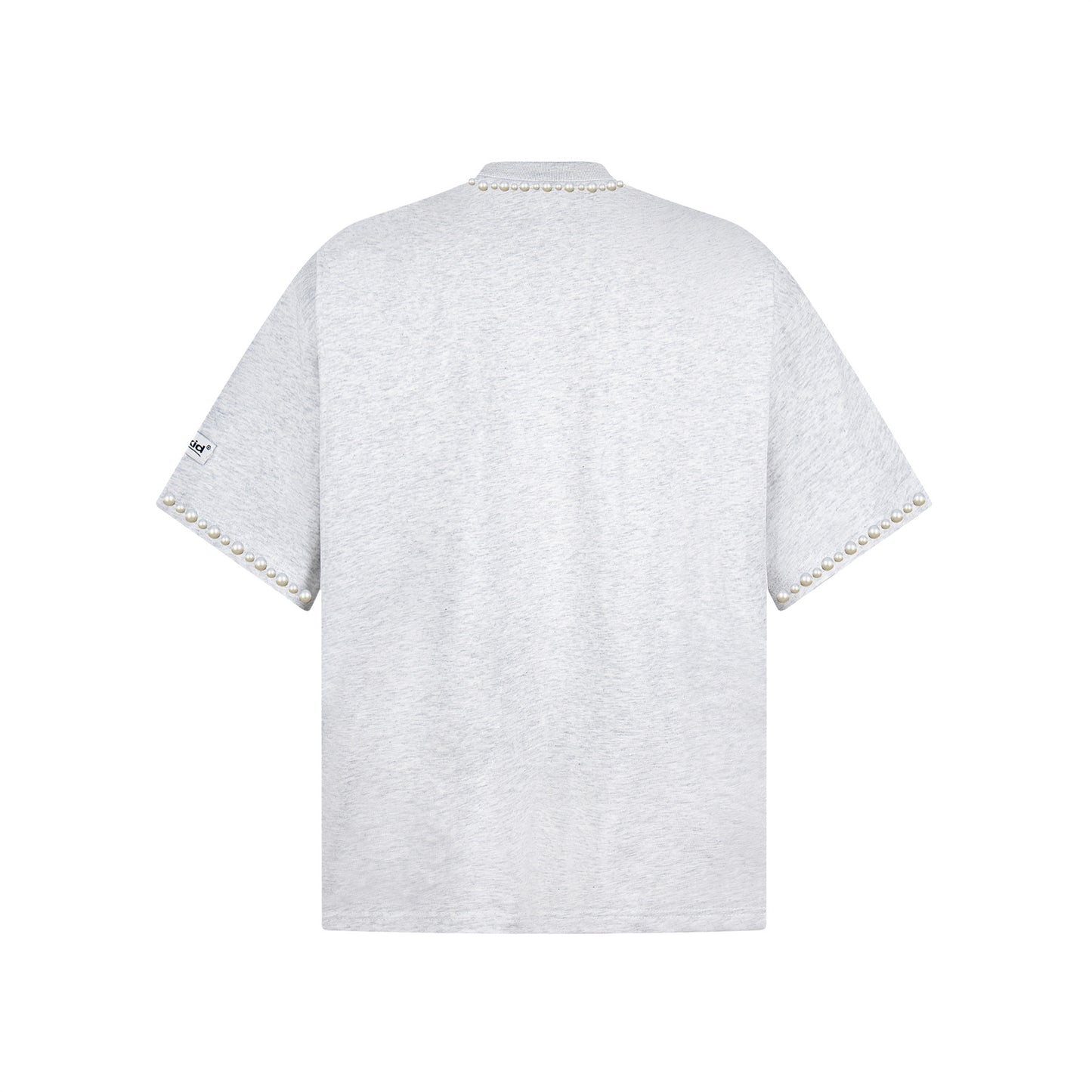 UNIKCOSA PearlEdge Heavy Beaded Oversized T-Shirt for Men 💠 (Unisex Fit)