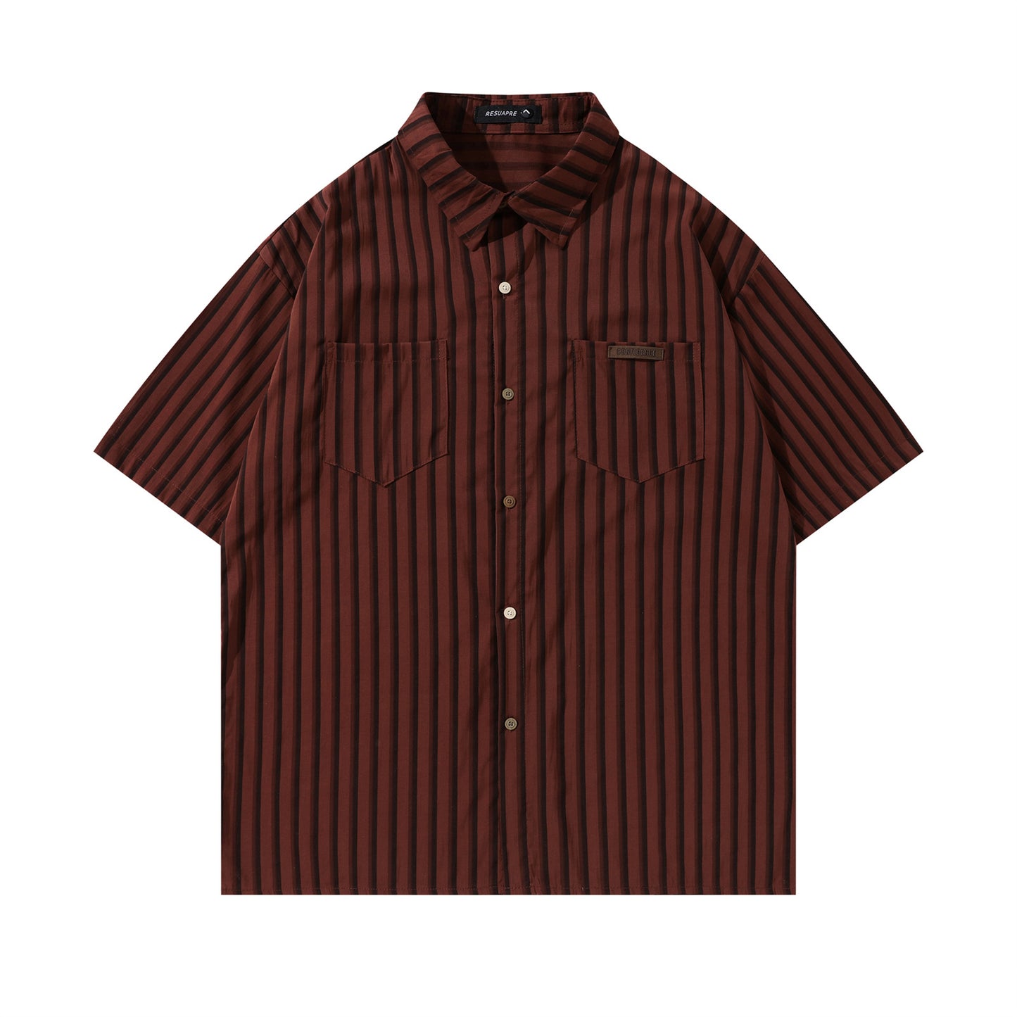 UNIKCOSA Velora Striped Short Sleeve Shirt Men Casual 💫