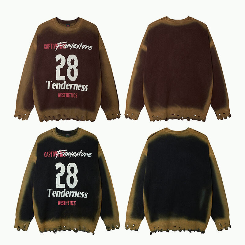 UNIKCOSA ArtCore Printed Loose Street Sweater π€