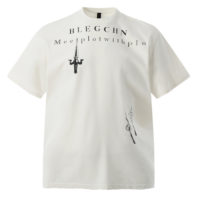 UNIKCOSA Velora Men Loose Fit White Short Sleeve T Shirt π«