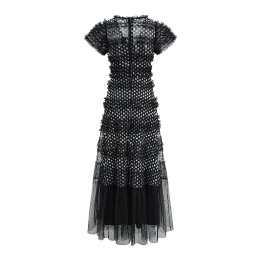 UNIKCOSA Velora Sequin V Neck Long Dress A Line Silhouetteπ«