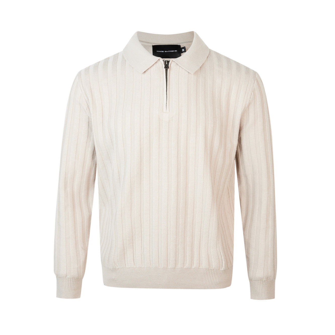 UNIKCOSA Velora Unisex Striped Collar Polo Knitwear 💫