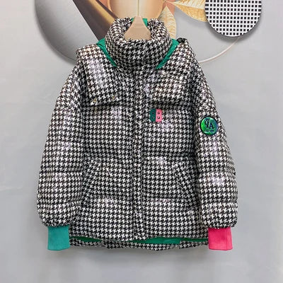 UNIKCOSA GridLine Slim-Fit PU Leather Office Jacket for Women π€