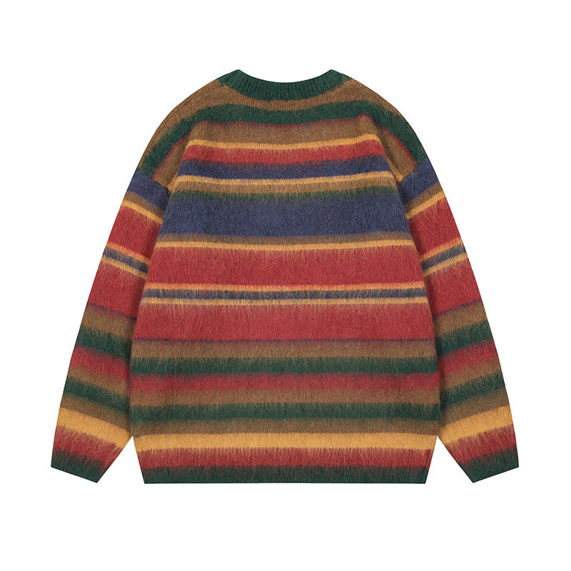 UNIKCOSA UrbanSoul Striped Color Block Knit Sweater 💫