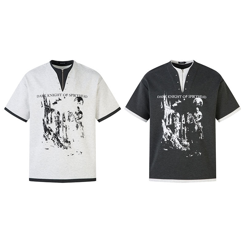 UNIKCOSA Velora Mens Short Sleeve T Shirt V Neck Casual πΈ