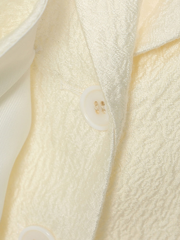 UNIKCOSA SculptLuxe Textured Drawstring Waist Coat Top for Women ⚜️