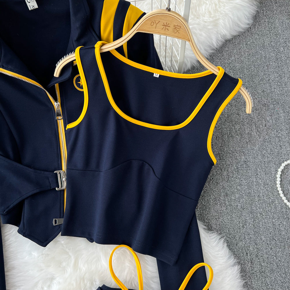 UNIKCOSA Velora Three-Piece Sports Suit Dark Blue ๐ซ
