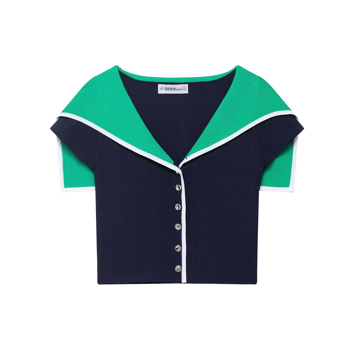 UNIKCOSA Velora SailEase Short Sleeve Sailor Collar Tee π€