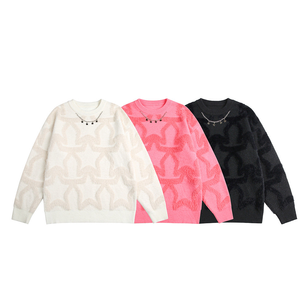 UNIKCOSA LuxeEase Unisex Color Block Knit Sweater 💫