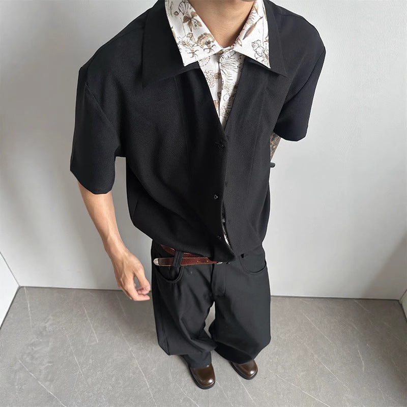 UNIKCOSA RetroMuse Two Piece Short Sleeve Shirt Unisex 🖤