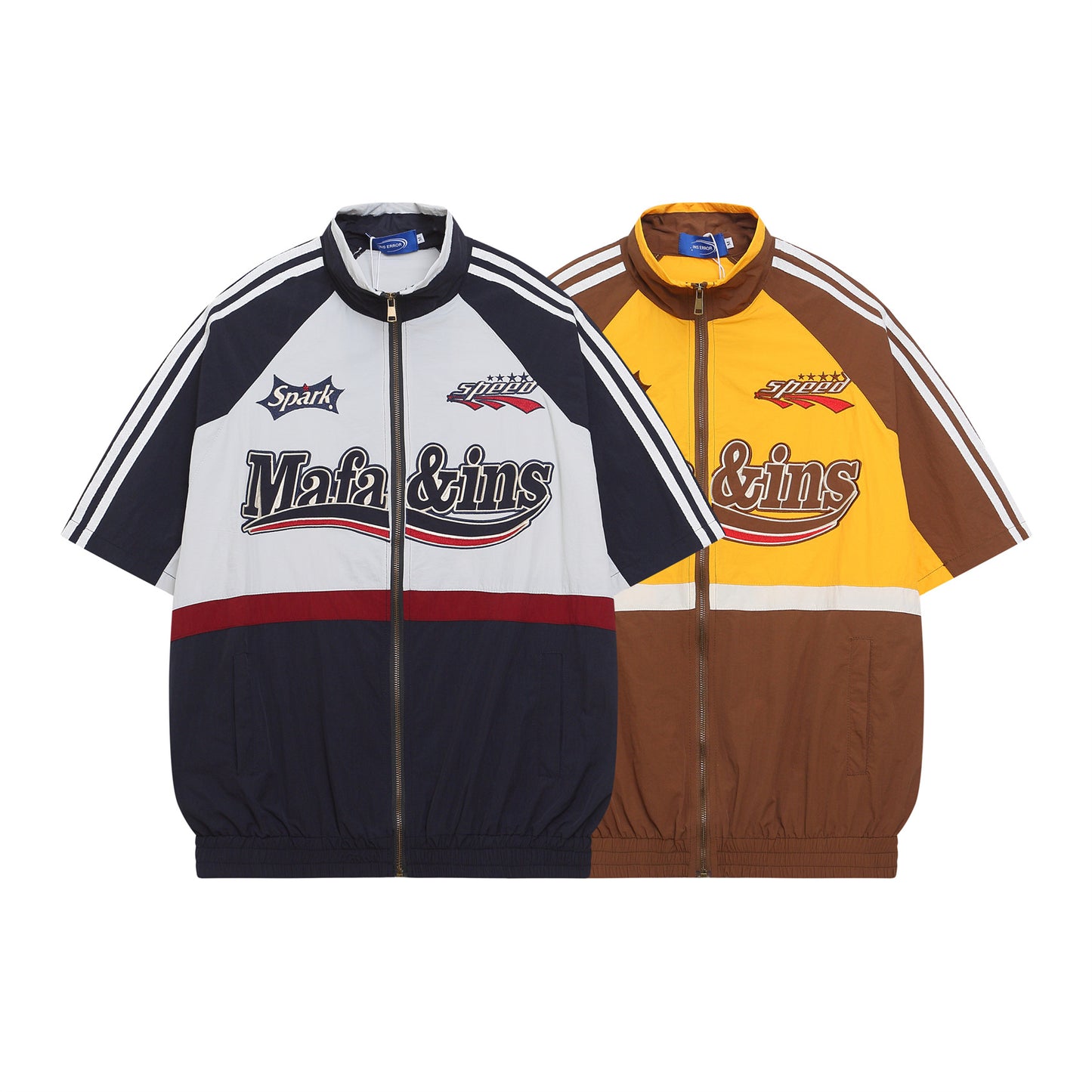 UNIKCOSA RetroMuse Racing Embroidered Short Sleeve Shirt 💫