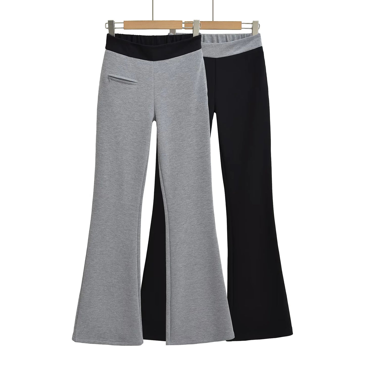 UNIKCOSA NoirFit High Waisted Spliced Flared Pants Edition π₯