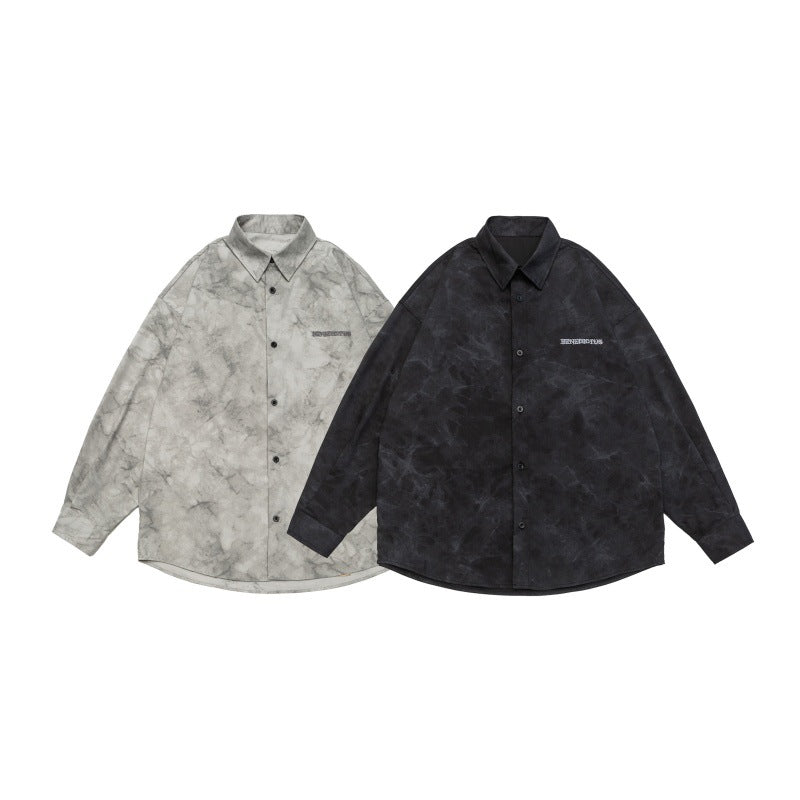 UNIKCOSA Velora Tie Dye Distressed Embroidered Shirt π«