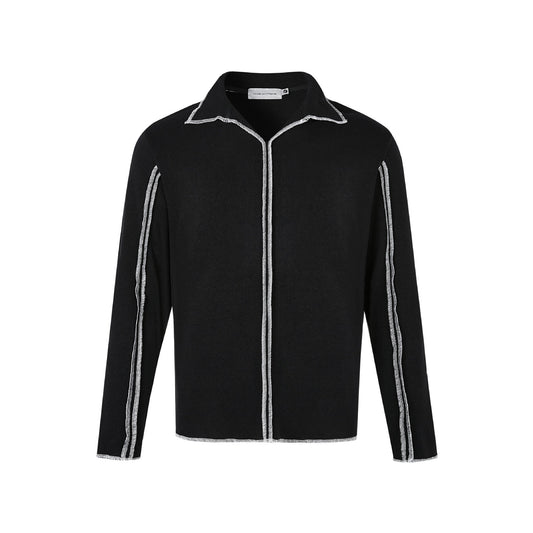 UNIKCOSA Velora Deconstructed Reverse Stitch Polo Shirt 💫