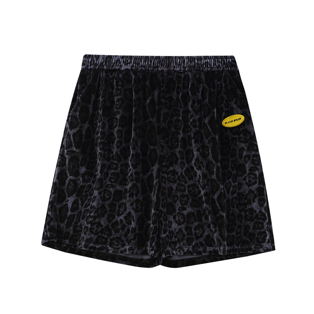 UNIKCOSA Velora Leopard Print Velvet Two Piece Set Men 💫