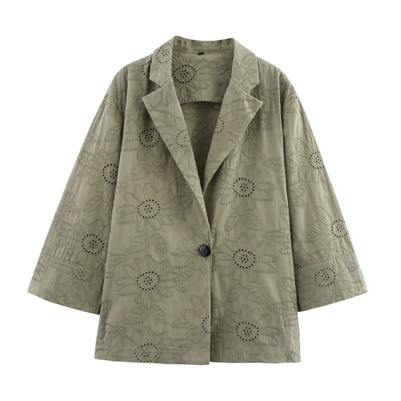 UNIKCOSA NoirFit Womens Hollow Embroidered Suit Set π«